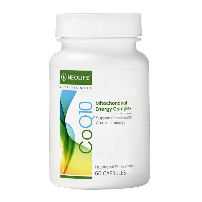 Neolife CoQ10 supplement bottle on a white background