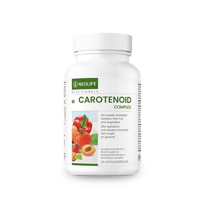 Neolife Carotenoid Complex supplement bottle on a white background