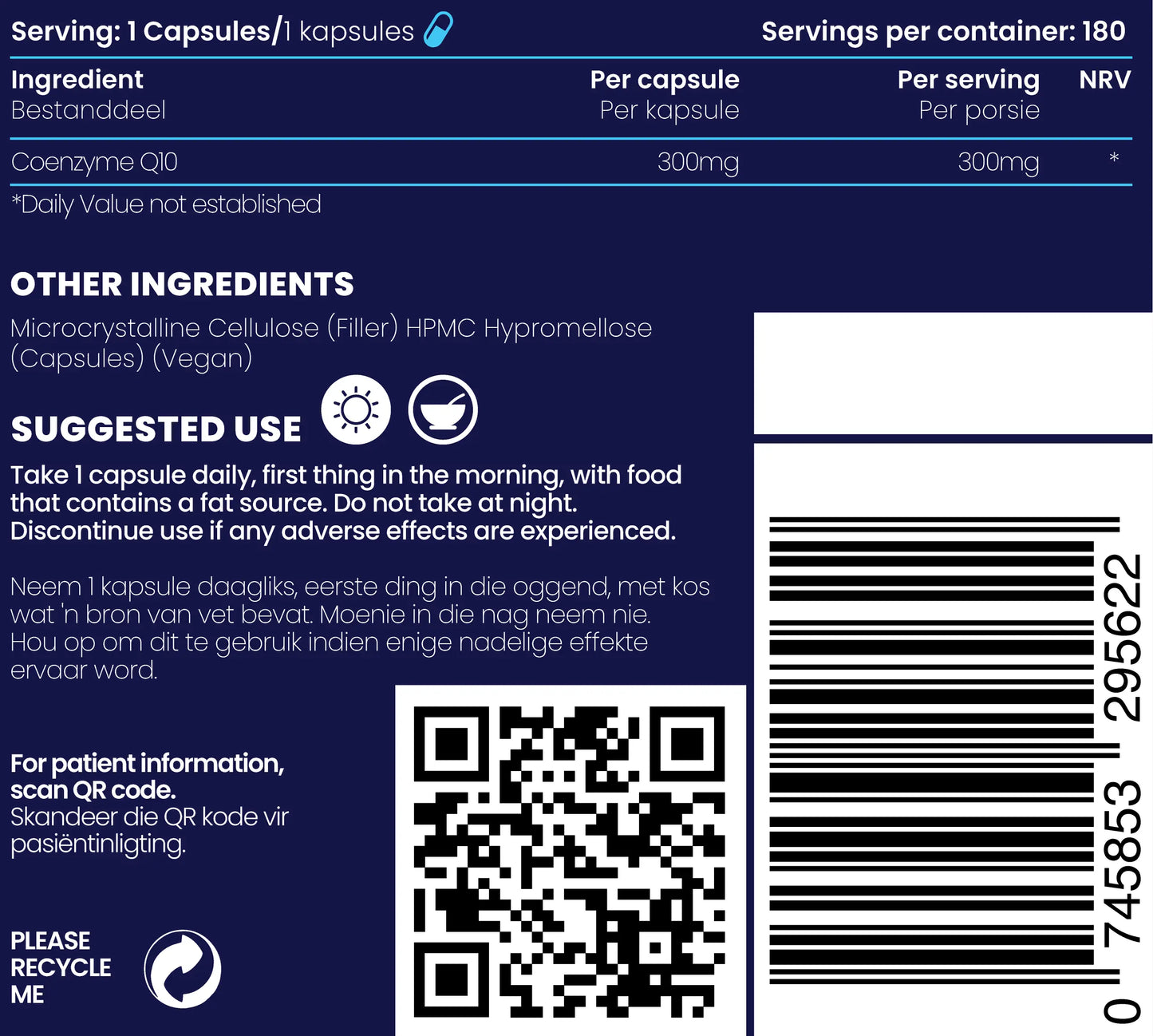 CoQ-10 300mg BULK - Antioxidant Genologix