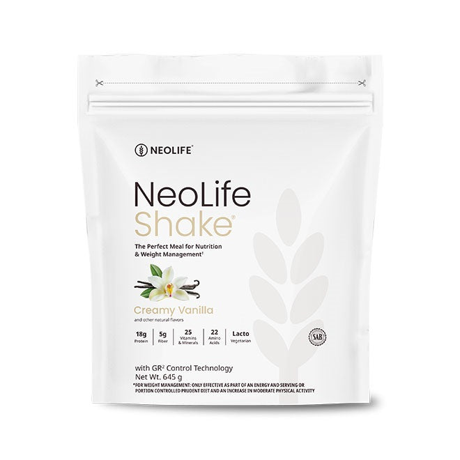 NeoLife Shake package on a white background