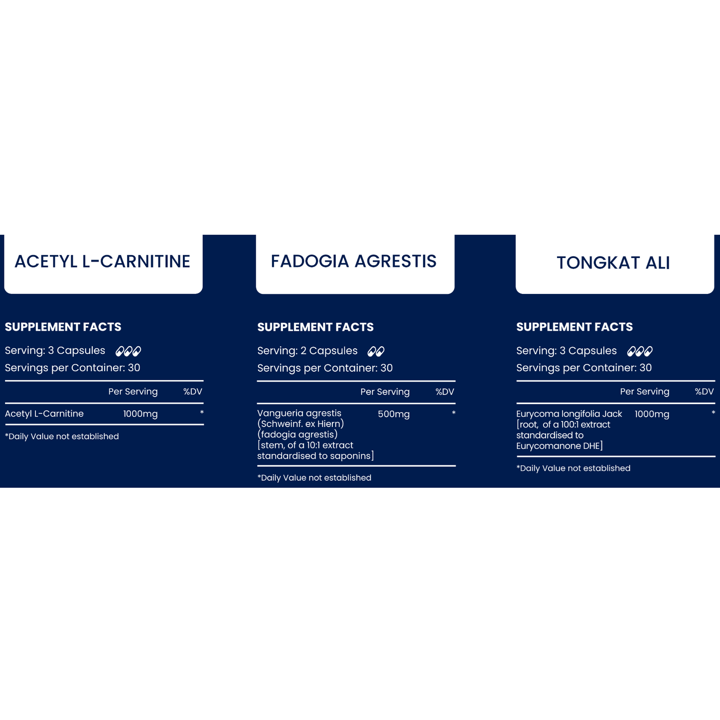 Description and ingredients leaflet of Powerblast Wellness Goal bundle.