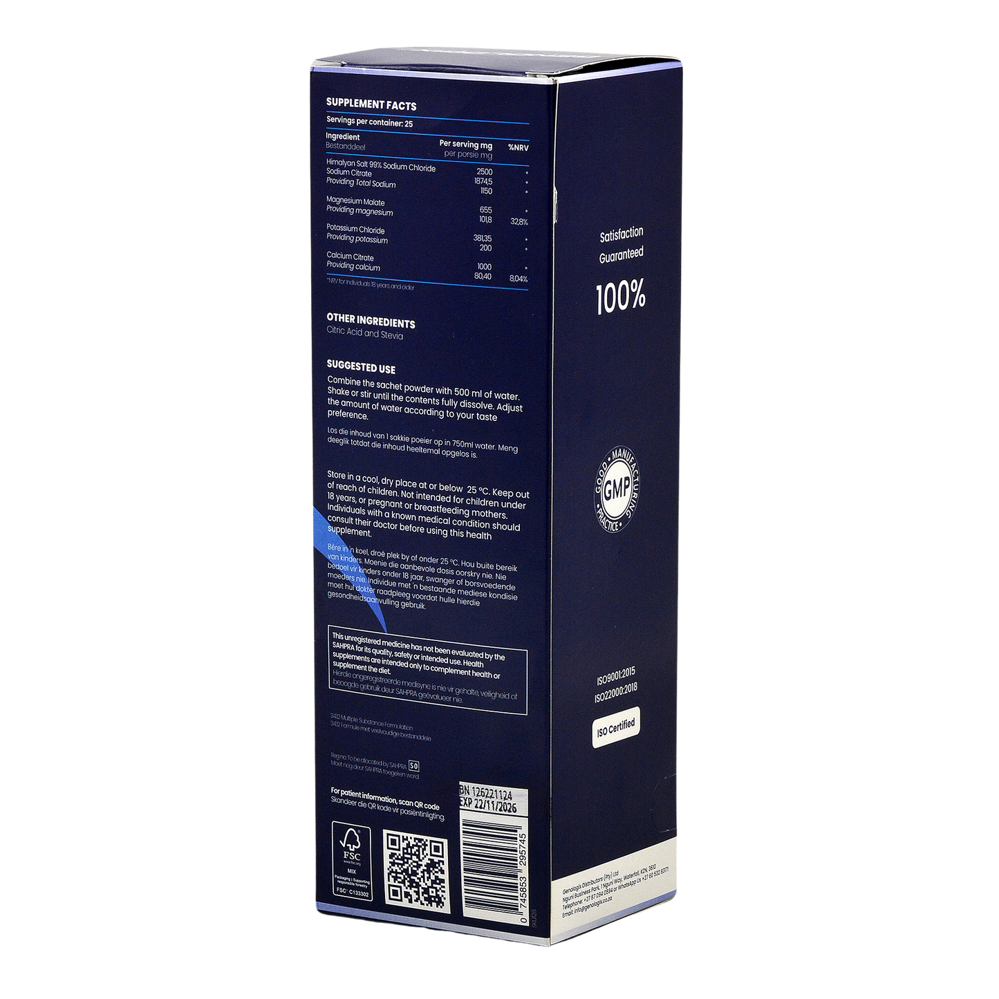 ElectroCharge ™ Premium Electrolytes x 25 Sachets Genologix