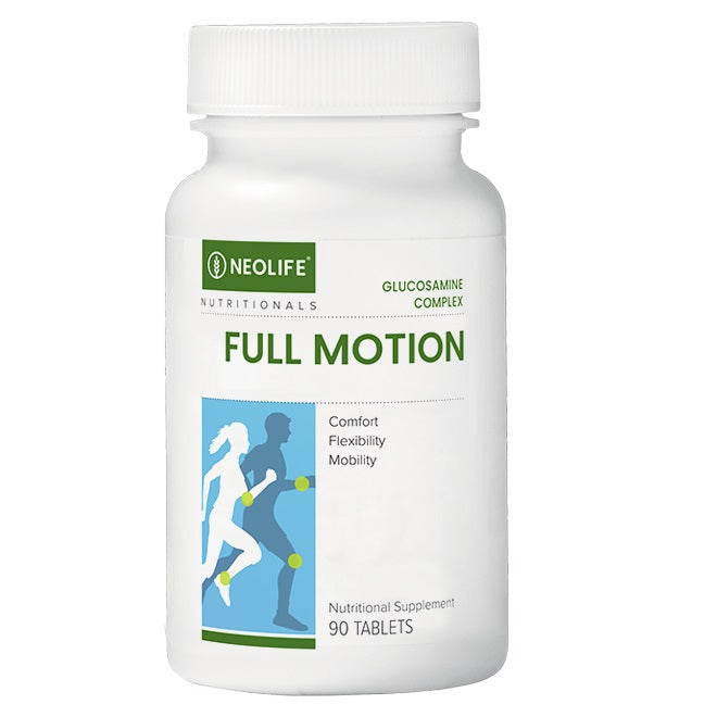 Neolife Full Motion supplement bottle on a white background