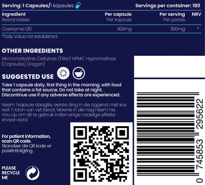 CoQ-10 300mg BULK - Antioxidant Genologix