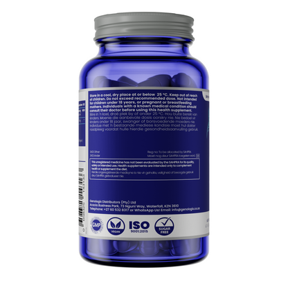 Supplement facts and ingredients of CoQ10 150mg antioxidant capsules