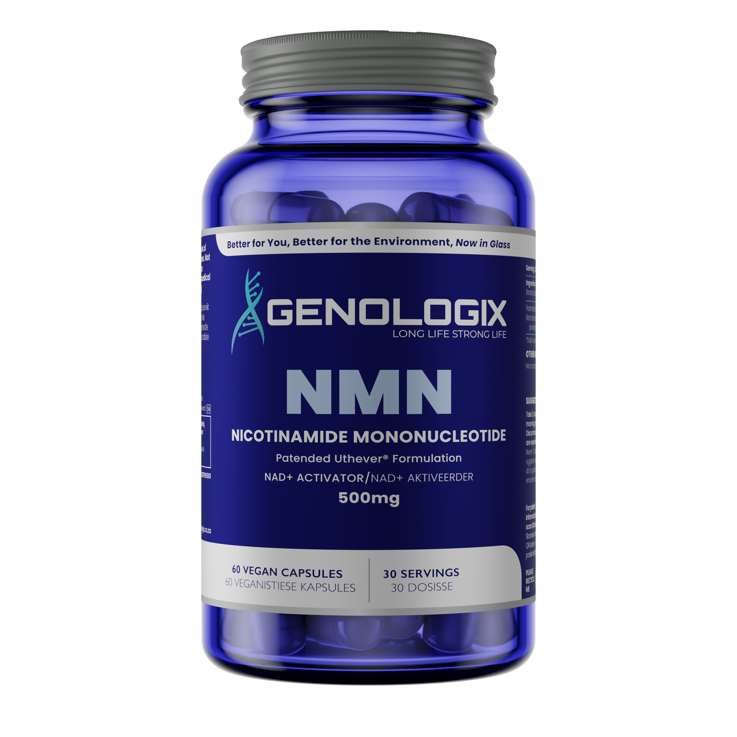 Genologix - NMN-Nicotinamide-Mononucleotide-500mg-supplements-front