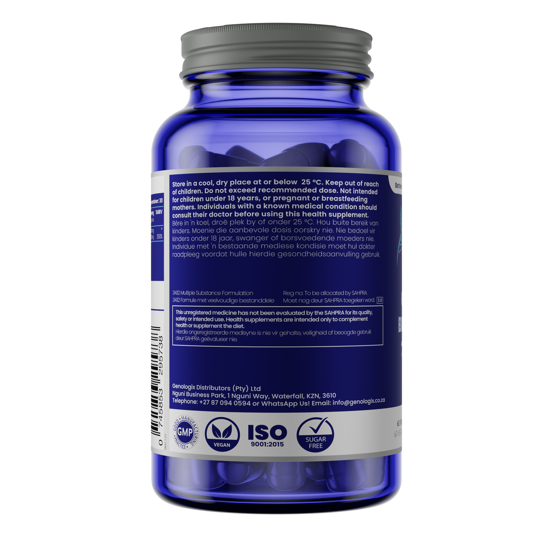 Description and ingredients of Gluta-C Skin Bright Complex Antioxidant and Skin Health supplements