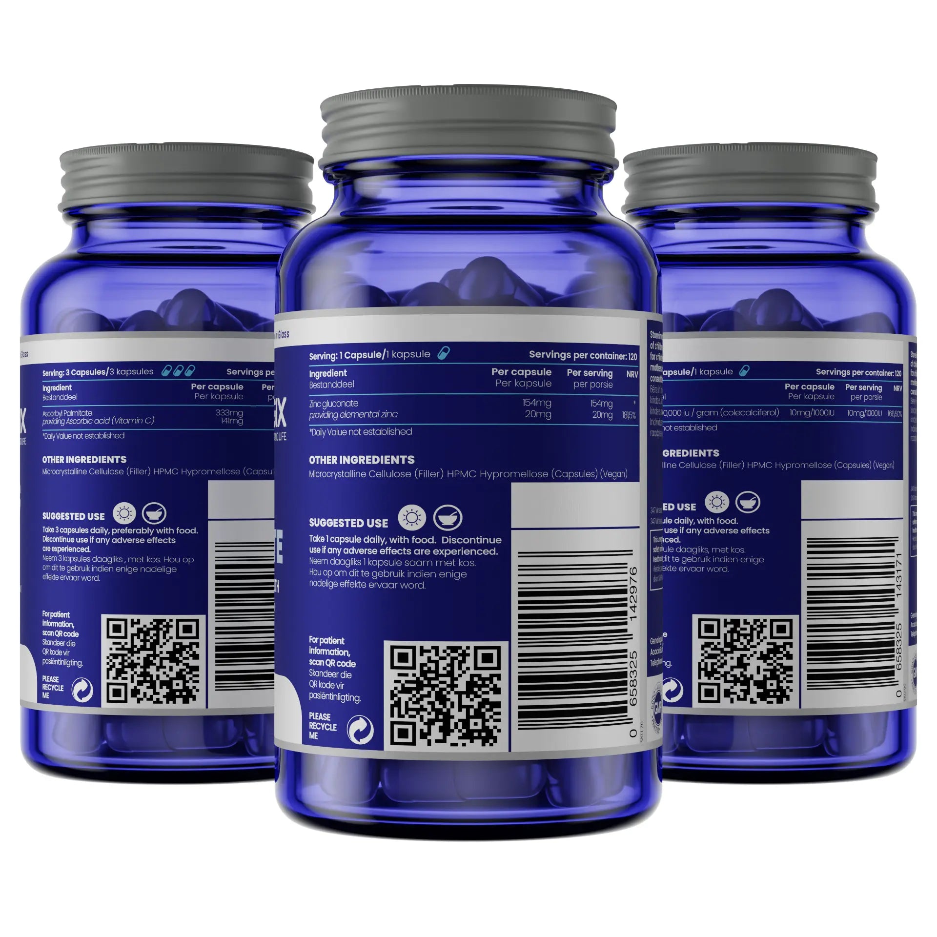 Immunity Bundle (Vitamin C Ester, Zinc and Vitamin D3) Genologix