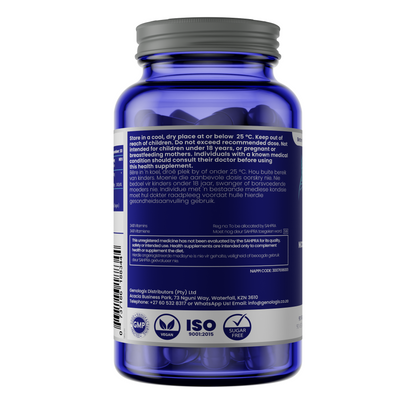 Genologix NMN 1000mg Nicotinamide Mononucleotide Capsules. Back view