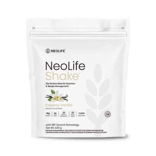 NeoLife Shake package on a white background