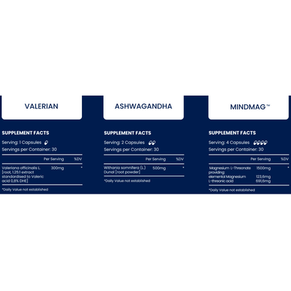 Description and ingredients leaflet of Pure Calm Wellness bundle.