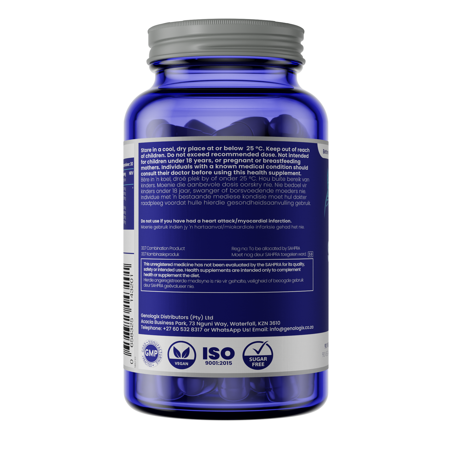 Supplement details and ingredients of SHE HER sexual enhancer capsules.