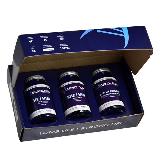 Bedroom Booster Wellness Goal Bundle -  Energy / Mood / Labido Genologix