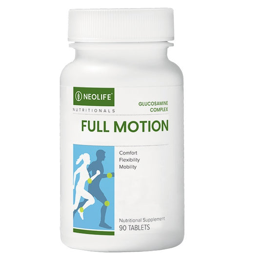 Neolife Full Motion supplement bottle on a white background