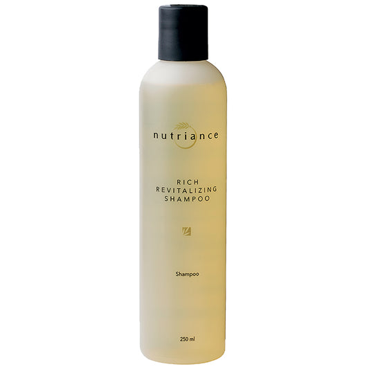 Nutriance Rich Revitalizing Shampoo bottle on a white background